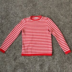 Alex Mill Mariner Rollneck Sweater Orange/Red Stripe